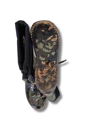 Konçlu Kadın Yağmur Çizmesi 36-40 Kamuflaj