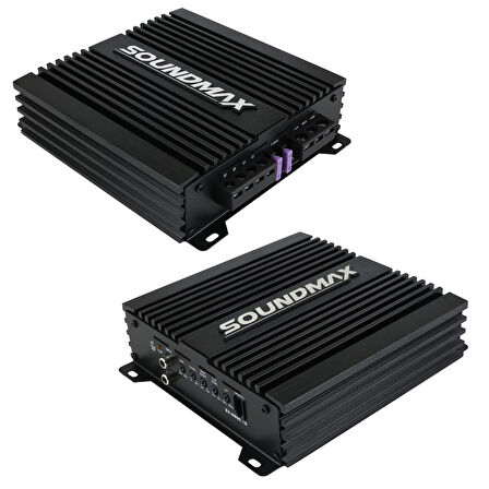 SOUNDMAX SX-600.1D Oto Anfi Mono 600 Watt 1 Kanal Bass Kontrol