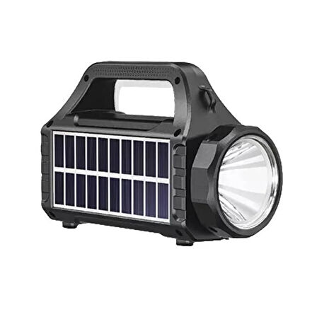 TORİMA KTS-2031 Solar El Feneri Şarjlı Fm Radyolu Kablosuz Hoparlör