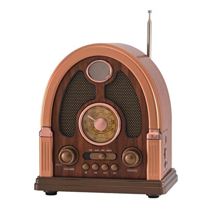 TORİMA D-58 Kablosuz Nostalji Radyo Şarjlı Bluetooth