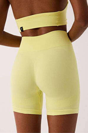 Amara Spor Şort Yüksek Bel Esnek Şekillendirici ve Toparlayıcı Seamless Tayt Kısa Şort