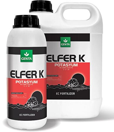 Şişirici Gübre Elfer K 5 Lt (%30 Sıvı Potasyum) GENTA