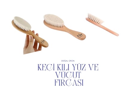 Keçi Kılı Yüz Fırçası – Hassas Ve Doğal Cilt Bakımı