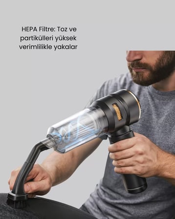 15000 PA Emiş Gücü ve Hava Üfleme Özellikli Şarjlı Süpürge