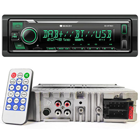 EDİSON ED-BT7851 Oto Teyp 4X60 Watt Bluetooth Mobil Aplikasyon Usb Fm Aux 7 Renk Ekranlı