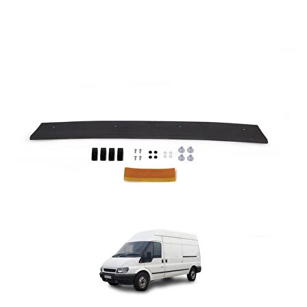 ESA Ford Transit Ön Kaput Koruyucu Rüzgarlığı ABS Plastik Piano Black 2002-2005 Yıllarına Uyumlu