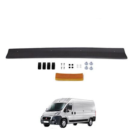 ESA Fiat Ducato Ön Kaput Koruyucu Rüzgarlığı ABS Plastik Piano Black 2006-2014 Yıllarına Uyumlu