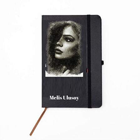Kişiye Özel  Karakalem Tasarımlı Defter