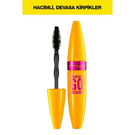 Maybelline New York Colossal Go Extreme Ekstra Siyah Maskara