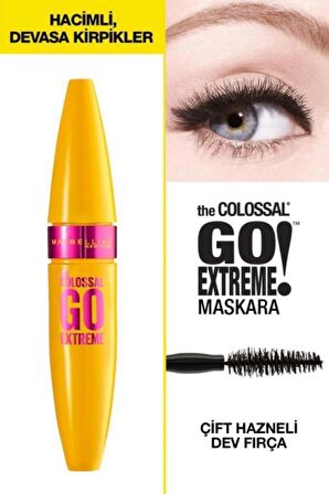 Siyah Maybellıne Colossal Go Extreme Volume Maskara