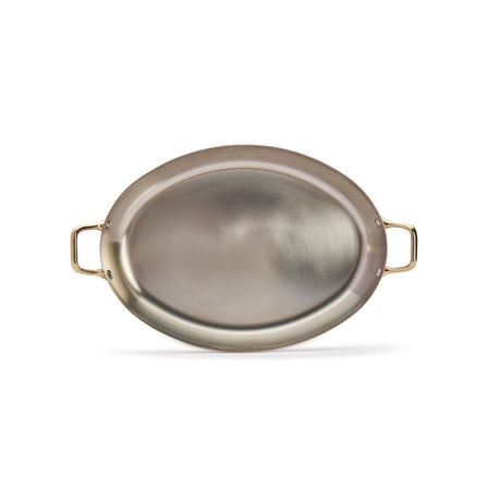 De Buyer 36x26 cm Oval Bakır Sunum ve Pişirme Tavası - Inocuivre Service - Made in France