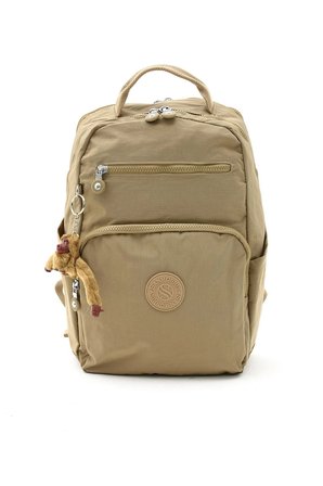 Unisex Suya Dayanıklı Krinkıl Kumaş Çok Gözlü Orta Boy Laptop Okul Ve Sırt Çantası SARGINLAR