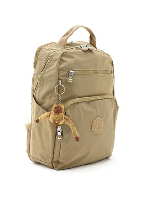 Unisex Suya Dayanıklı Krinkıl Kumaş Çok Gözlü Orta Boy Laptop Okul Ve Sırt Çantası SARGINLAR