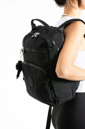 Unisex Suya Dayanıklı Krinkıl Kumaş Çok Gözlü Orta Boy Laptop Okul Ve Sırt Çantası SARGINLAR