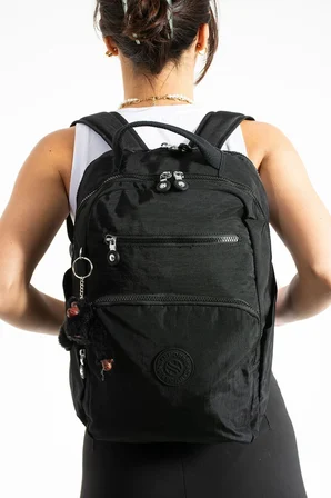 Unisex Suya Dayanıklı Krinkıl Kumaş Çok Gözlü Orta Boy Laptop Okul Ve Sırt Çantası SARGINLAR