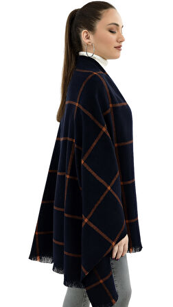 1 Adet Kadın Büyük Bedene Uygun Yumuşak Dokulu Kışlık Desenli Atkı Omuz Şalı