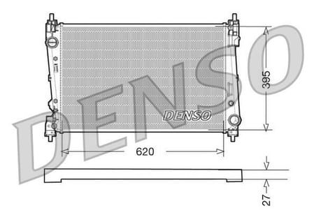 RADYATOR FIAT DOBLO 09- BRAVO.2 (620x395x27)