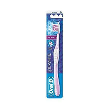 Oral-B 3D White Brilliance Beyazlatıcı Diş Fırçası Medium