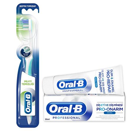 ORAL-B PRO ONARIM ORİGİNAL 50ML + DİŞ ETİ FIRÇA