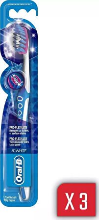 Oral-B Pro-Flex 3 Boyutlu Beyazlık Luxe 40 Orta Diş Fırçası x 3 ADET