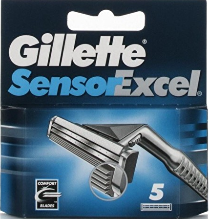 Gillette Sensor 5'li Çift Bıçaklı Tüm Cilt Tipleri İçin Bıçak Yedeği