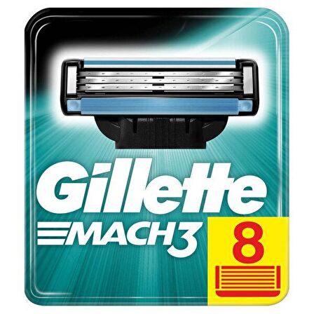 gillette mach3 8 li yedek tıraş bıçağı yedeği