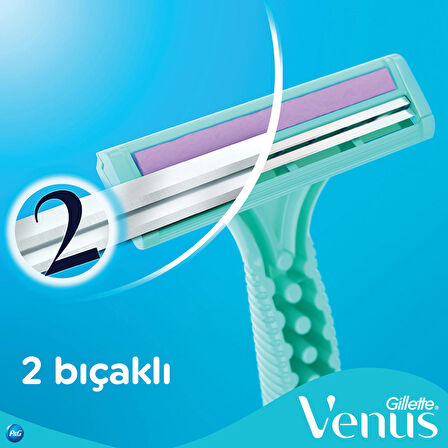 Gillette Simply Venus 2 Kullan At Kadın Tıraş Bıçağı 2 Adet