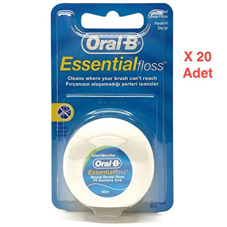 Oral-B Diş İpi Essential Floss 20 Adet
