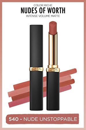 L'Oréal Paris Color Riche Intense Volume Matte Ruj - 540 Nude Unstoppable