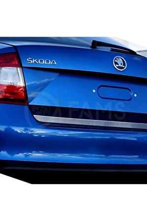 Skoda Octavia Uyumlu Krom Alt Bagaj Çıtası 2013-2019 Üzeri P. Çelik