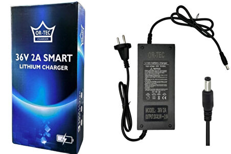 ORTEC Elektrikli Pedallı Bisiklet 36V-2A E BİKE LİTYUM AKÜ ŞARJ CİHAZI