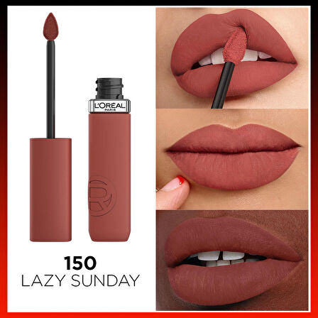 L'Oréal Paris Infaillible Matte Resistance Likit Mat Ruj - 150 Lazy Sunday