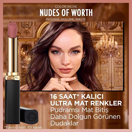 L'Oréal Paris Color Riche Intense Volume Matte Ruj - 550 Nude Unapologetic