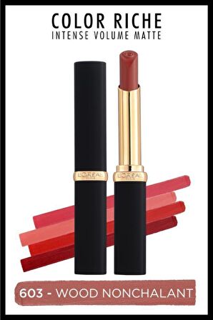 L'Oréal Paris Color Riche Intense Volume Matte Ruj - 603 Wood Nonchalant