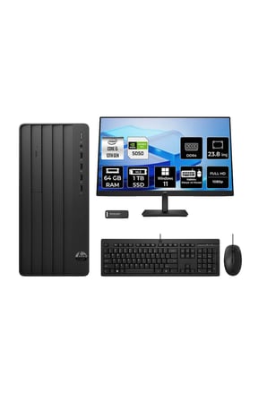 Pro Tower 290 G9 i5 13400 64GB 1TB SSD RTX5050/8GB W11P Masaüstü Bilgisayar + 23.8" Monitör