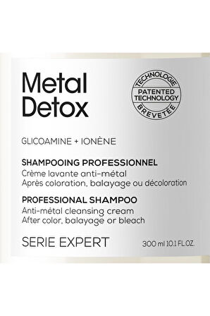 Loreal Serie Expert Metal Detox Renkli Ve Açıcı Ile Işlem Görmüş Saçlar Için Metal Karşıtı Şampuan 300ml