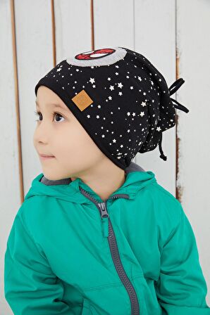 %100 Pamuklu Doğal yumuşak çift katlı Penye Spiderman Çocuk Bebek Şapka Bere