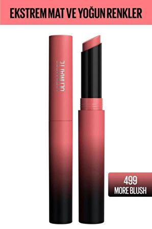 Maybelline New York Color Sensational Ultimatte Mat Ruj - 499 More Blush (Pembe)