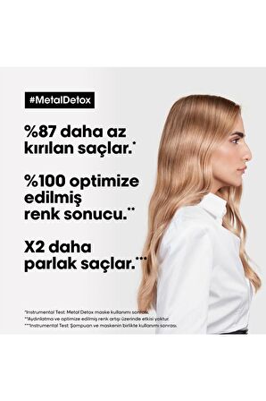 Loreal Professionnel Serie Expert Metal Detox Renkli ve Açıcı ile İşlem Görmüş Saçlar İçin Metal Karşıtı Şampuan 1500 ml