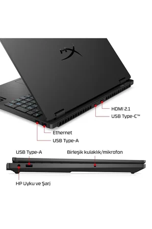 Hyperx Omen 15 Ryzen 7 260 96GB 512GB SSD RTX5060/8GB 15.3" WUXGA 165Hz W11H Gaming Laptop