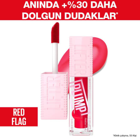 Maybelline New York Lifter Plump Dudak Parlatıcısı - 004 Red Flag
