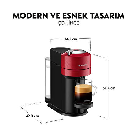 Nespresso Vertuo Next Kapsül Kahve Makinesi Kırmızı