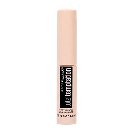 Maybelline Total Temptation Kıl Fırça Siyah Rimel Mini Boy