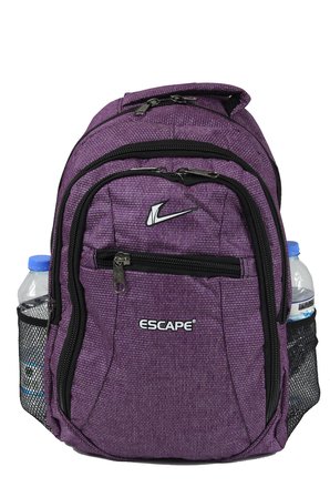 Escape ESC 307 Çizgili Polyester Kumaş Sırt Çantası Mor