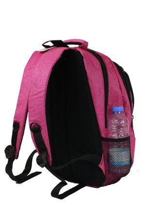 Escape ESC 307 Çizgili Polyester Kumaş Sırt Çantası Pembe