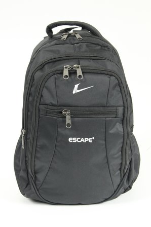 Escape ESC 307 Düz Polyester Kumaş Sırt Çantası Düz Siyah
