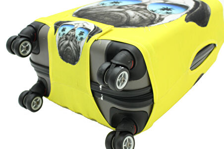 My Saraciye 28 Valiz Kılıfı, Bavul Kılıfı - Pug Köpek 28