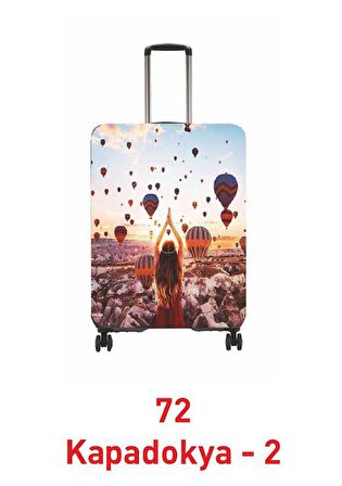 My Saraciye 72 Kapadokya 2 Valiz Kılıfı, Bavul Kılıfı - 72 Kapadokya 2