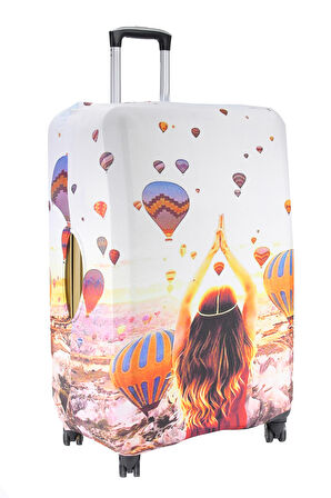 My Saraciye 72 Kapadokya 2 Valiz Kılıfı, Bavul Kılıfı - 72 Kapadokya 2