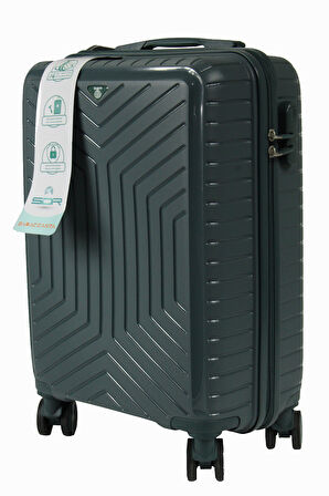 Metropolitan SDR 103 PP Valiz Seti - Büyük + Orta + Kabin Boy - Petrol Yeşili